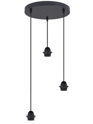REDONDO 3L LARRUE NEGRO 3 X 60W E-27