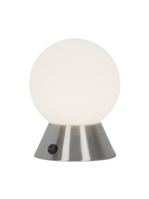 SOBREMESA BEN NIQUEL SAT- OPAL 1 X 40W E-14