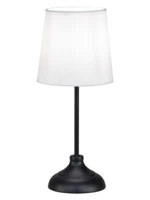 SOBREMESA BOLTON NEGRO/BLANCO 1 X 40W E-14