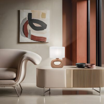 SOBREMESA DALTON TERRACOTA 1 X 40W E-14