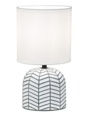 SOBREMESA DARREN BLANCO/GRIS 1 X 40W E-14