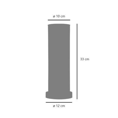 SOBREMESA DEREK NEGRO-TRANSP. 1 X 60W E-27