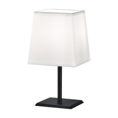 SOBREMESA FOX BLANCO/NEGRO 1 X 40W E-14