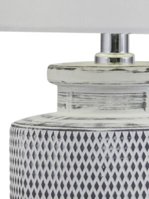 SOBREMESA HILTON CROMO-BLANCO 1 X 60W E-27