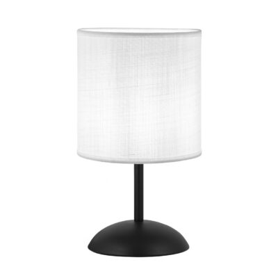 SOBREMESA LARINO BLANCO/NEGRO 1 X 60W E-27