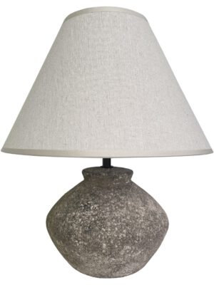 SOBREMESA LARRY PIEDRA GRIS 1 X 40W E-14