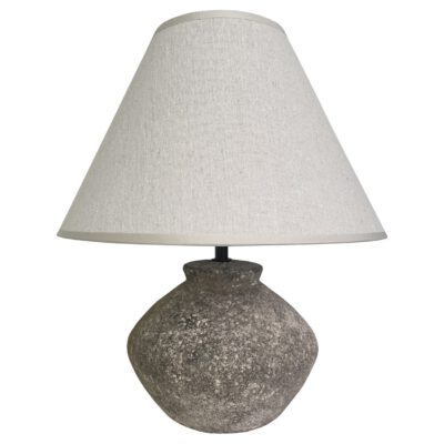 SOBREMESA LARRY PIEDRA GRIS 1 X 40W E-14