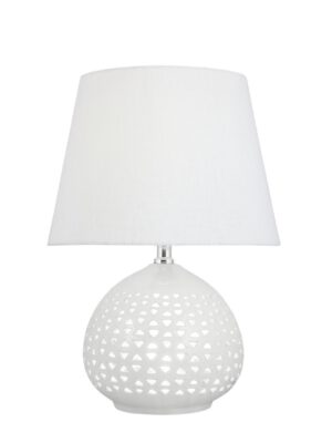 SOBREMESA MORGAN BLANCO 2 X 60W E-27