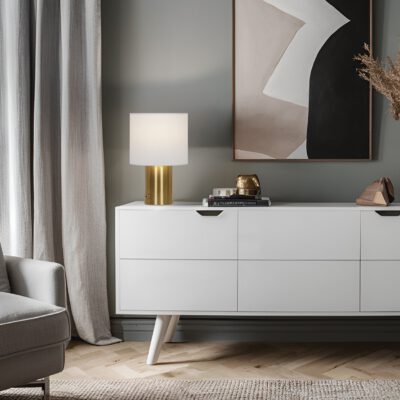 SOBREMESA ORIA LATÓN 1 X 60W E-27