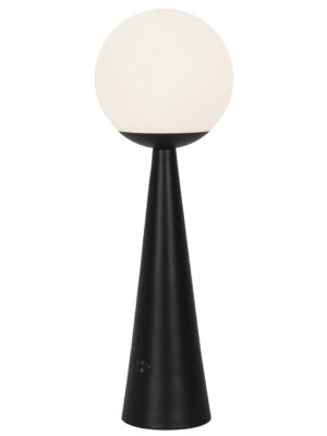 SOBREMESA PATRICK NEGRO-OPAL 1 X 25W E-27