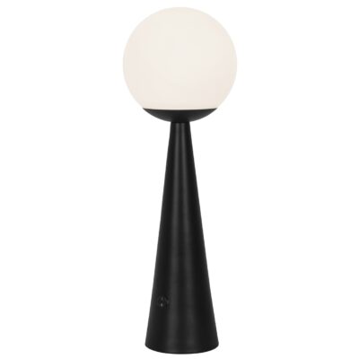 SOBREMESA PATRICK NEGRO-OPAL 1 X 25W E-27