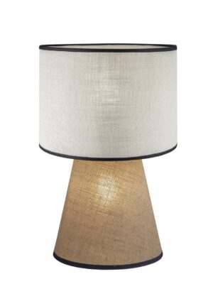 SOBREMESA SELMA BEIGE-TOSTADO 2 X 60W E-27