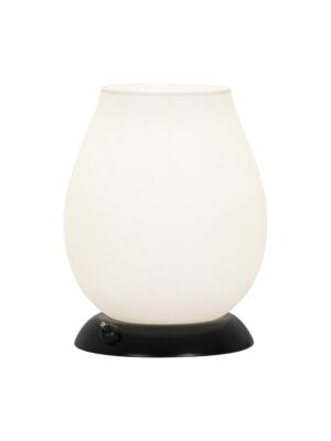 SOBREMESA TALES NEGRO-OPAL 1 X 40W E-14