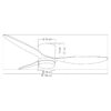VENTILADOR RENO MADERA OSCURA 132 CM - 3 PALAS