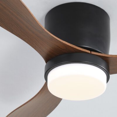 VENTILADOR RENO MADERA OSCURA 132 CM - 3 PALAS