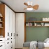 VENTILADOR SIUX BLANCO-MADERA 56 CM 3 PALAS