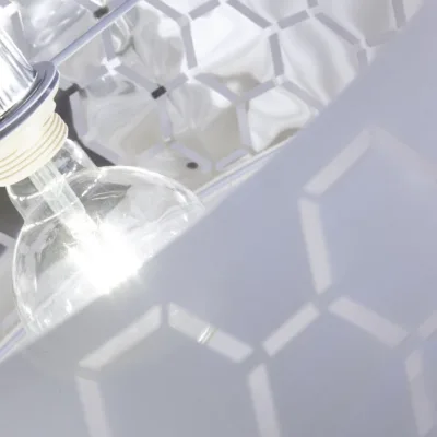 COLGANTE MADISON BLANCO/CROMO 1 X 60W E-27