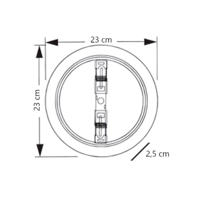 DOWNLIGHT AXEL BLANCO 23 LED 18W 3000-4000-6500K