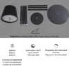 SOBREMESA-PIE SUNSET MARRON LED 5W - BATERIA RECARGABLE