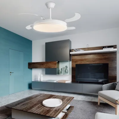 VENTILADOR ECOS BLANCO 50CMS 4 PALAS LED 72W