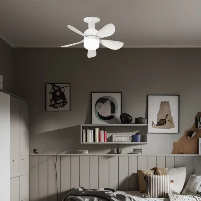 VENTILADOR NANO BLANCO 40CMS 5 PALAS - E-27